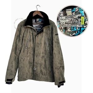 RIDE Snowboards Men's STRATA HD Camouflage Snow Board Winter Waterproof Jacket M